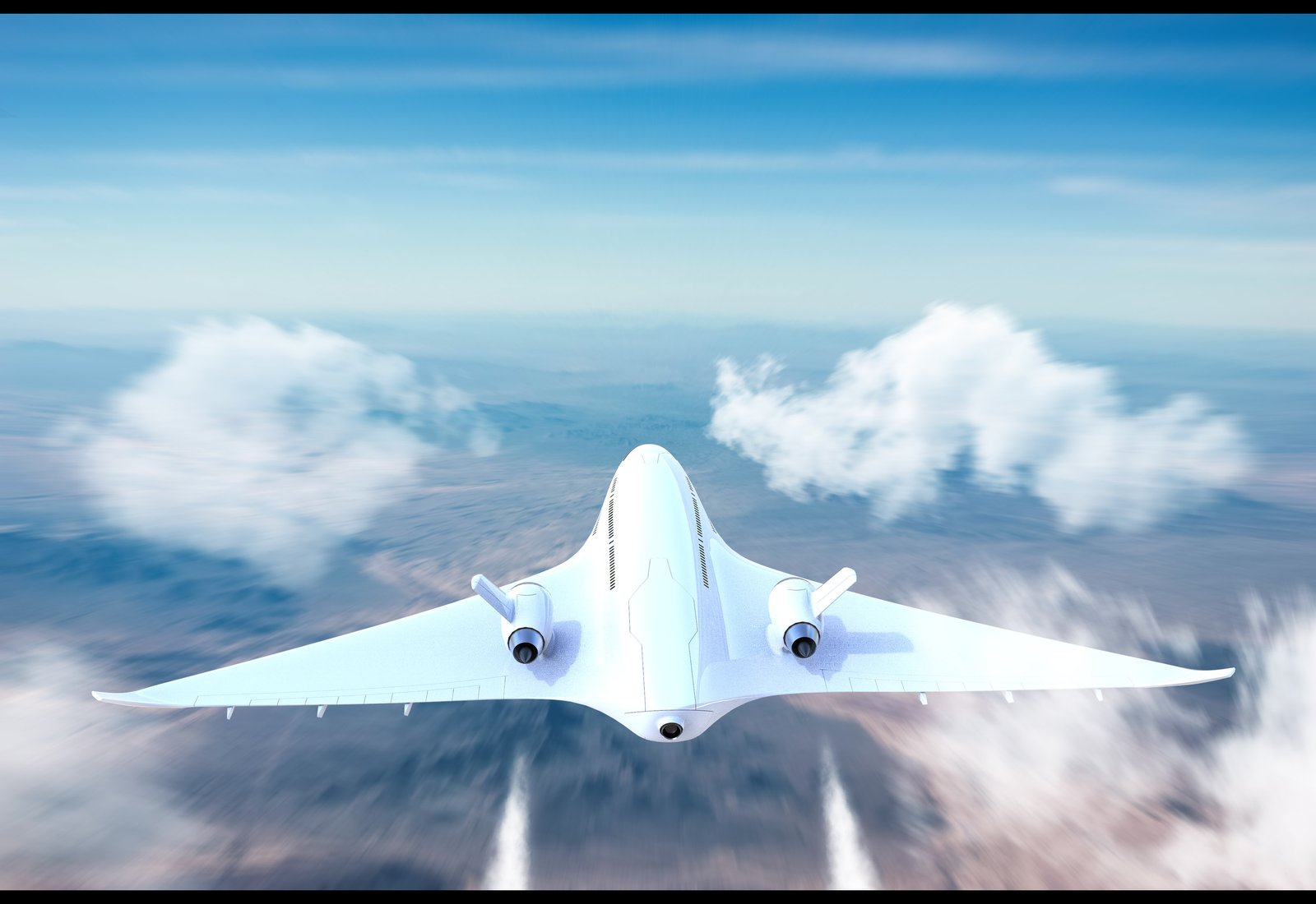 Airliner — over-wing engine blended wide-body concept for ICAO