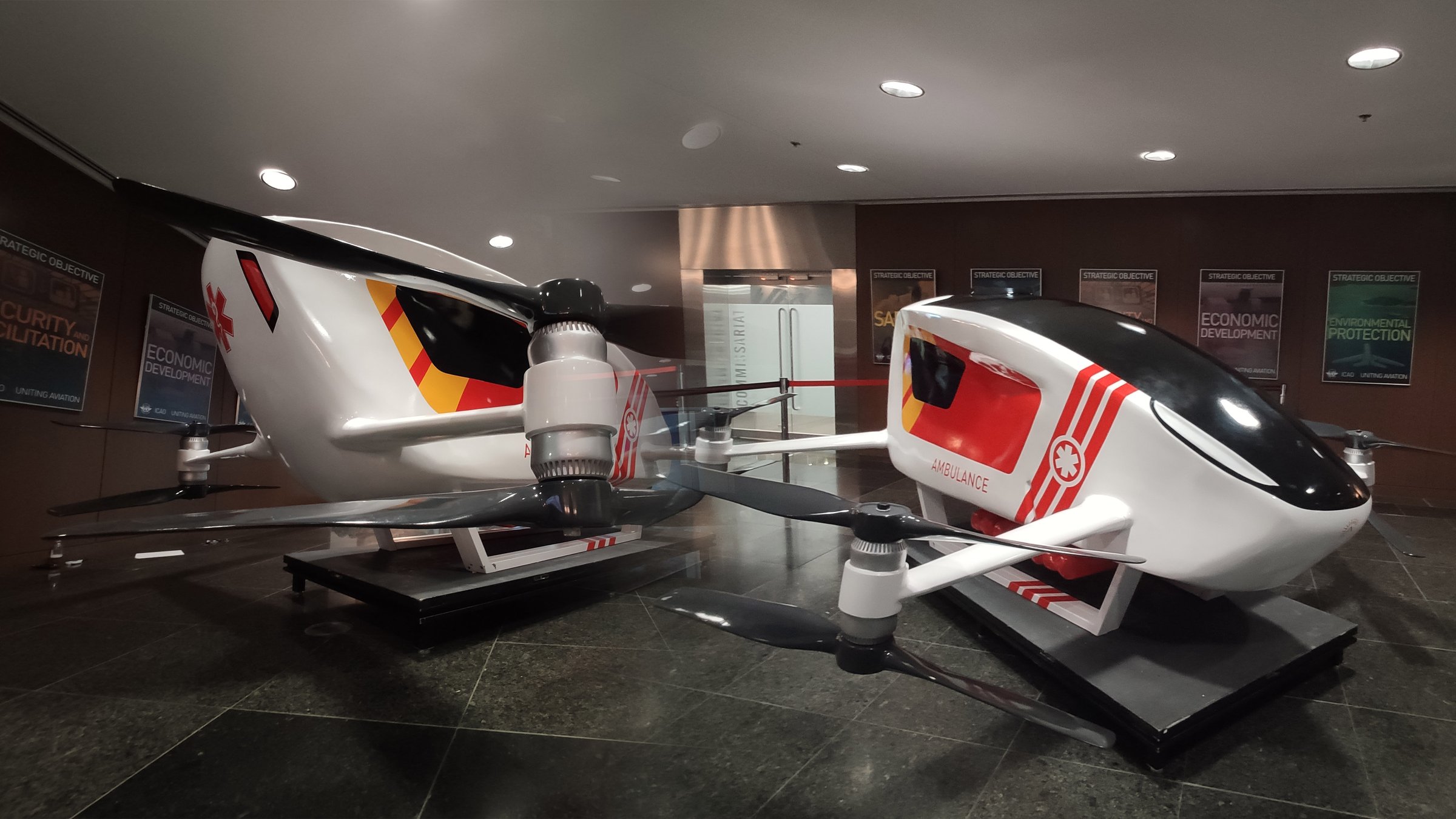 Full-scale Ambular mockups at ICAO
