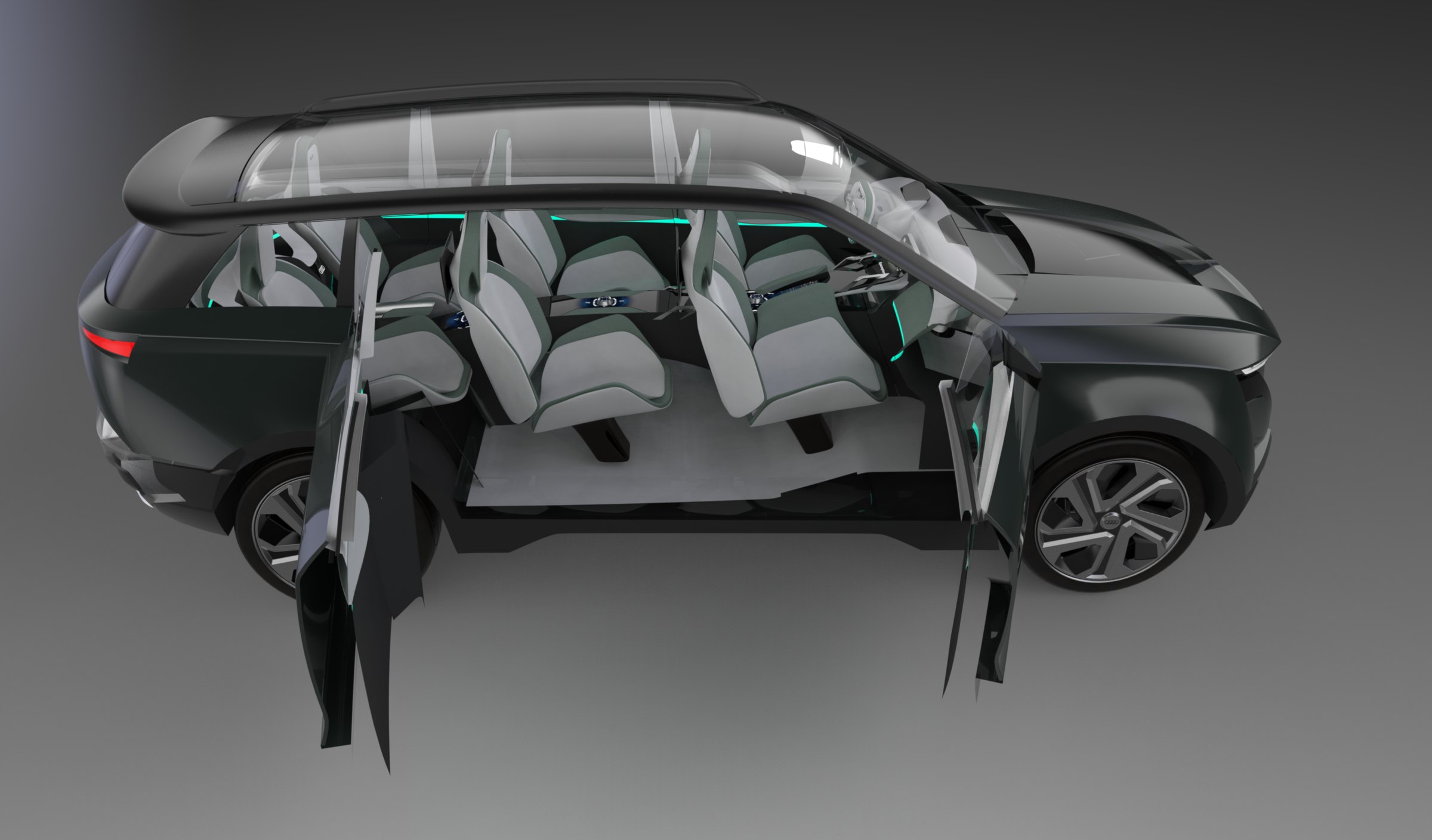QS-Sphere side cutaway with doors open