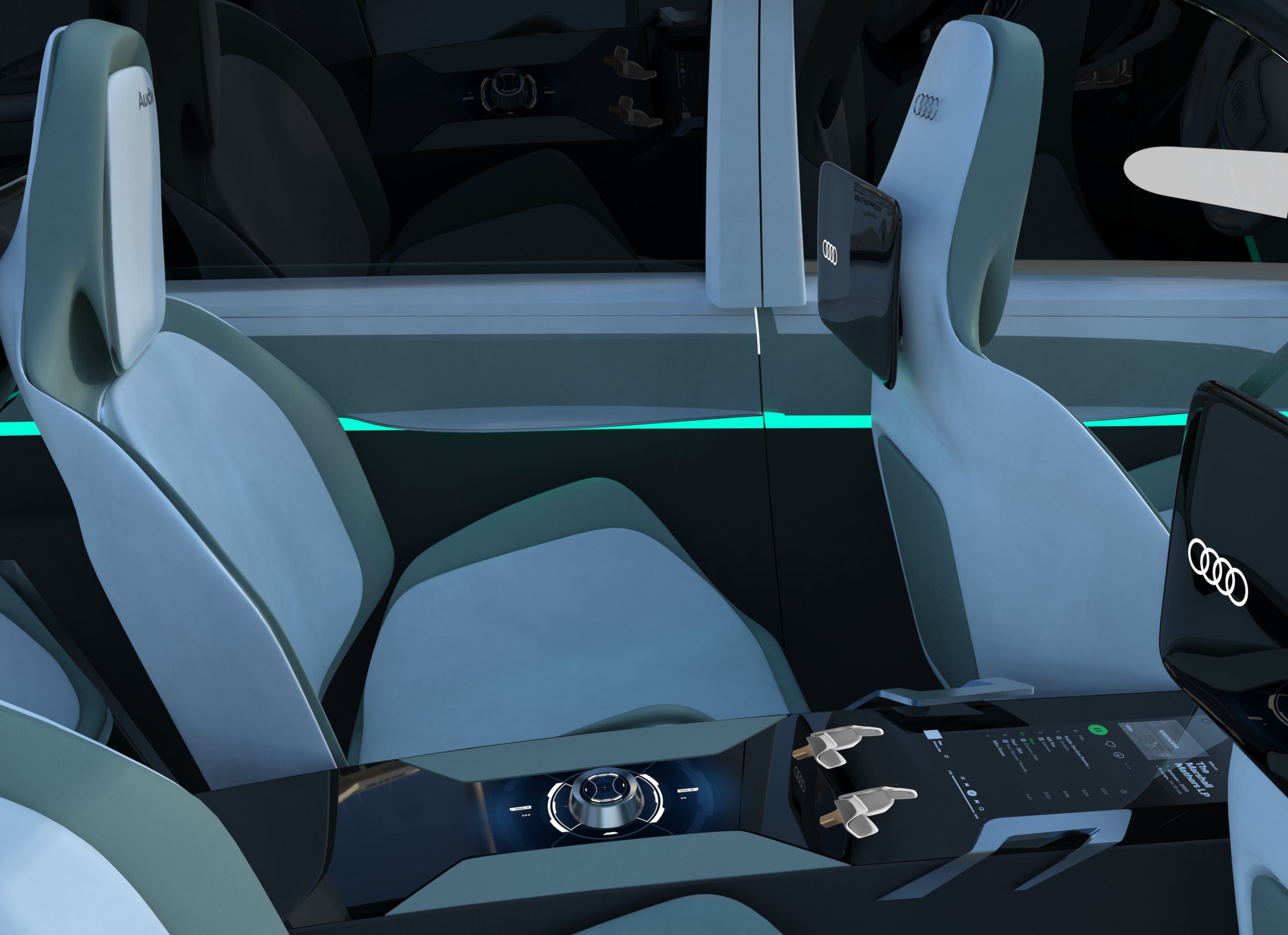 QS-Sphere seat and console detail