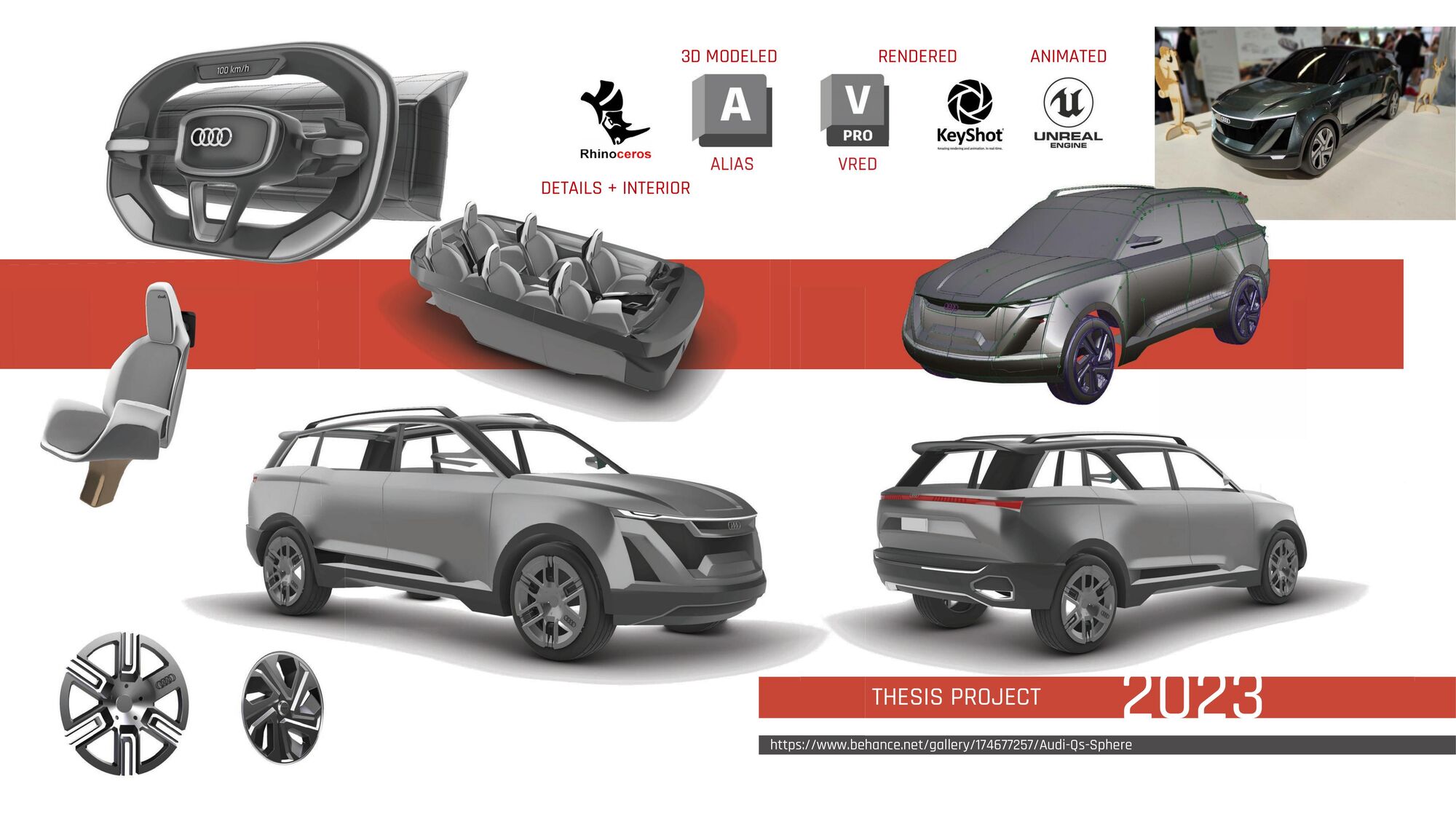 Audi QS-Sphere Alias modelling process