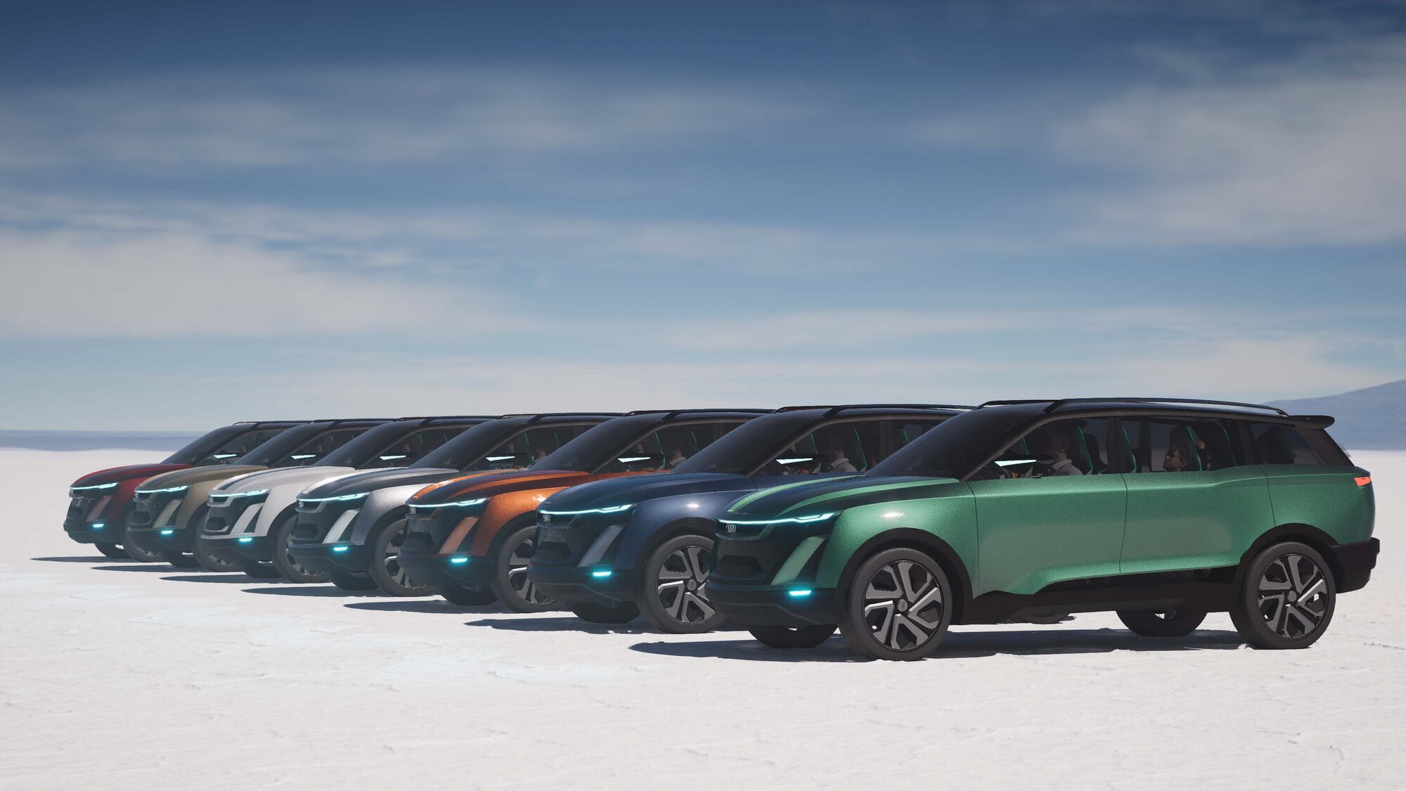 Audi QS-Sphere full colour lineup