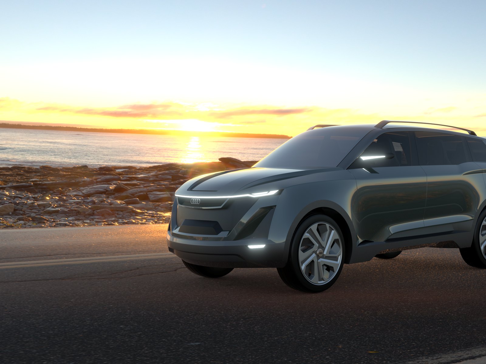 Audi QS-Sphere — seven-seat autonomous concept SUV