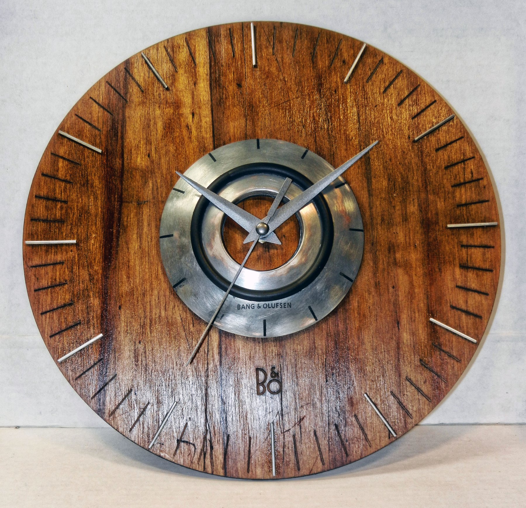 Built wall-clock prototype, full front view