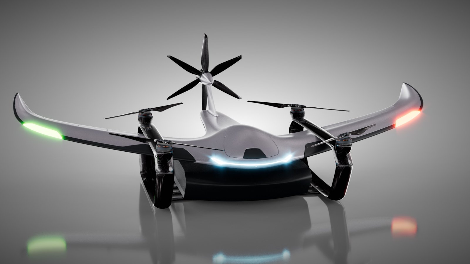 Condor drone three-quarter studio render