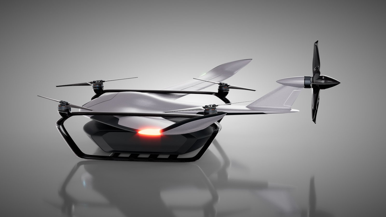 Condor drone side studio render