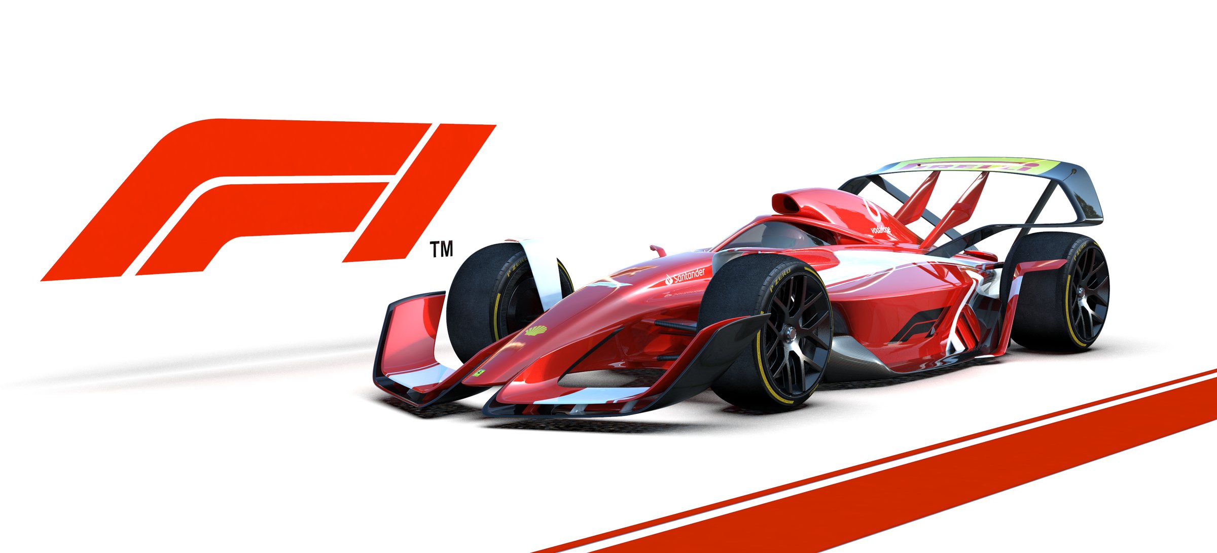 F1 concept front three-quarter studio render