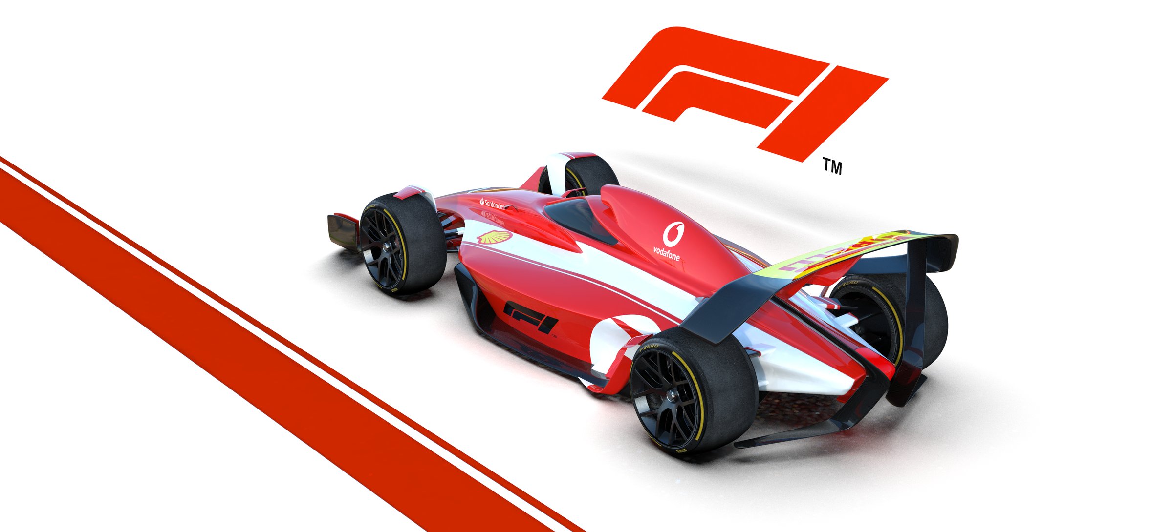 F1 concept rear three-quarter studio render