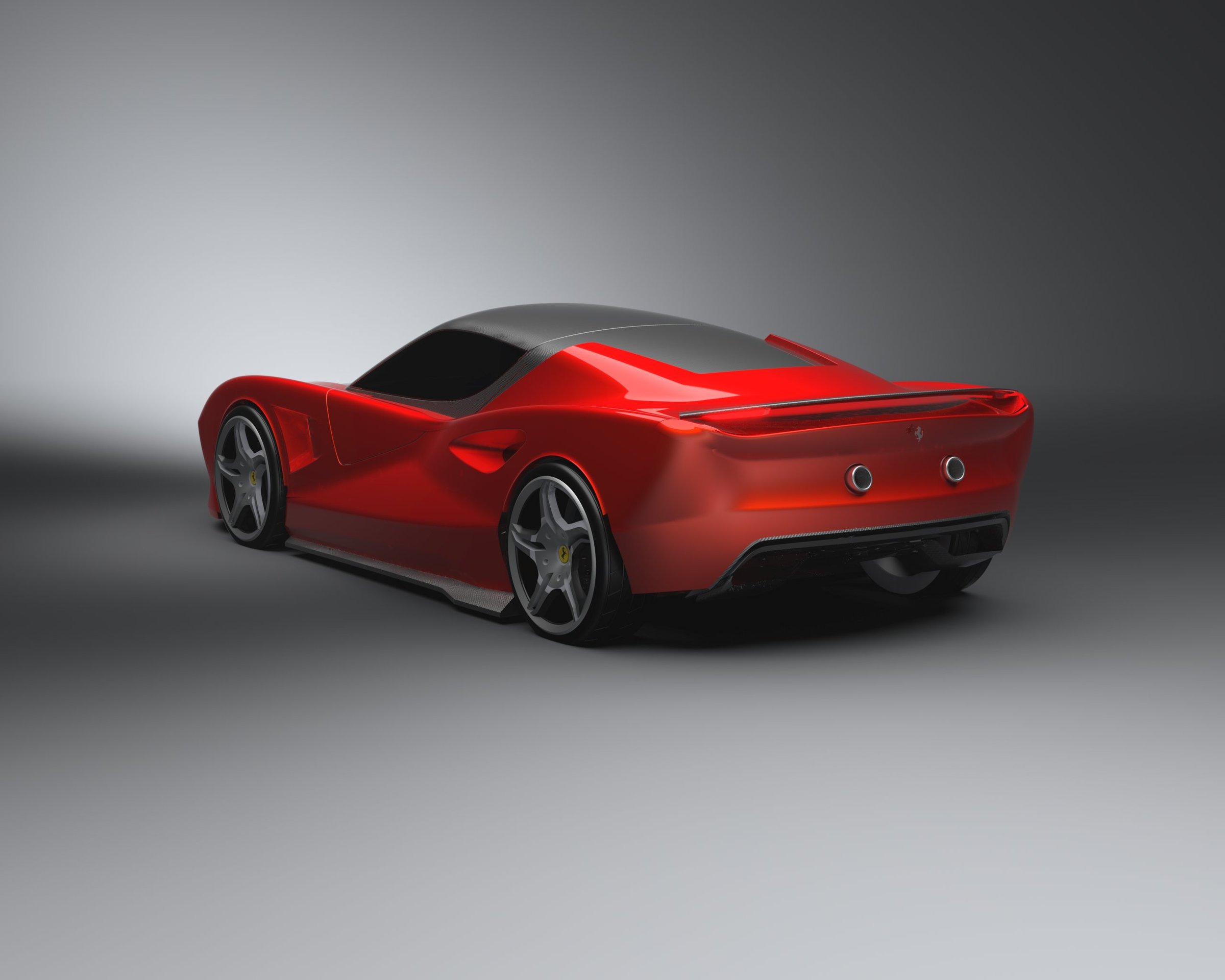 Ferrari FS90 rear three-quarter render