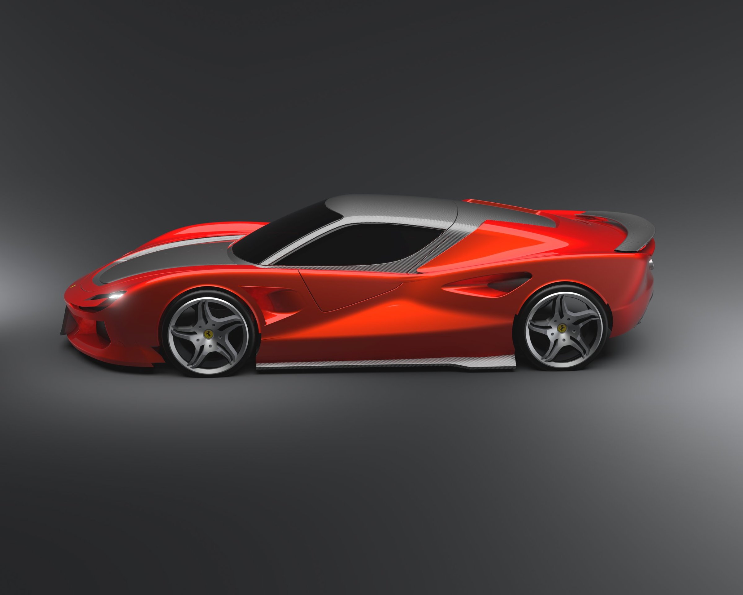 Ferrari FS90 side profile render