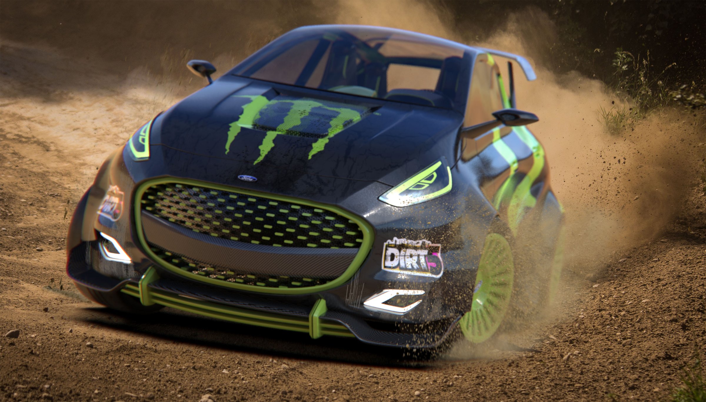 Ford Fiesta concept low front angle on dirt