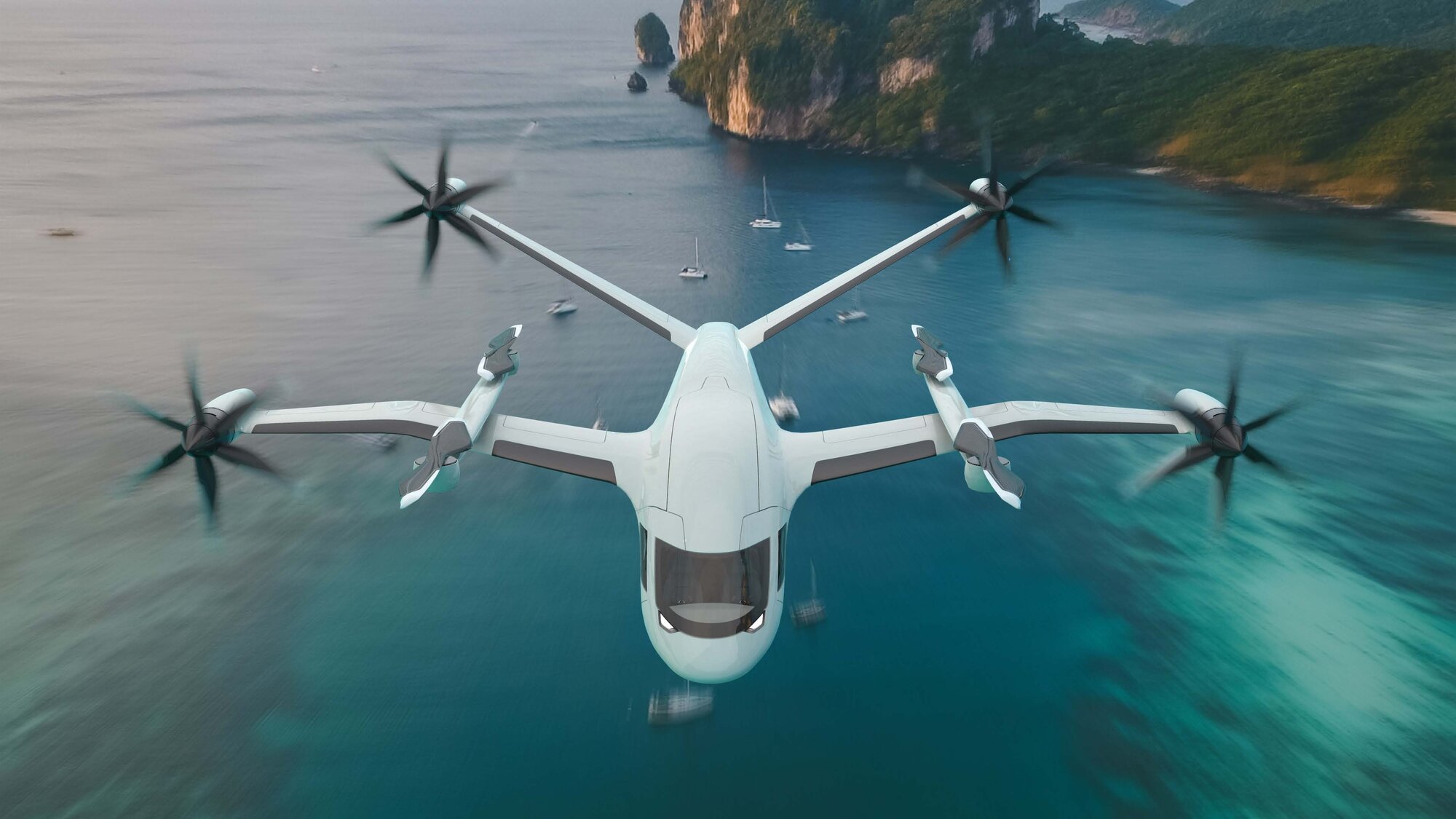 Lifter eVTOL rotor and wing detail