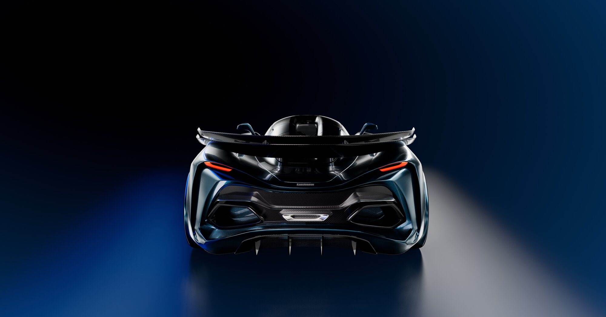 Koenigsegg concept, rear studio render