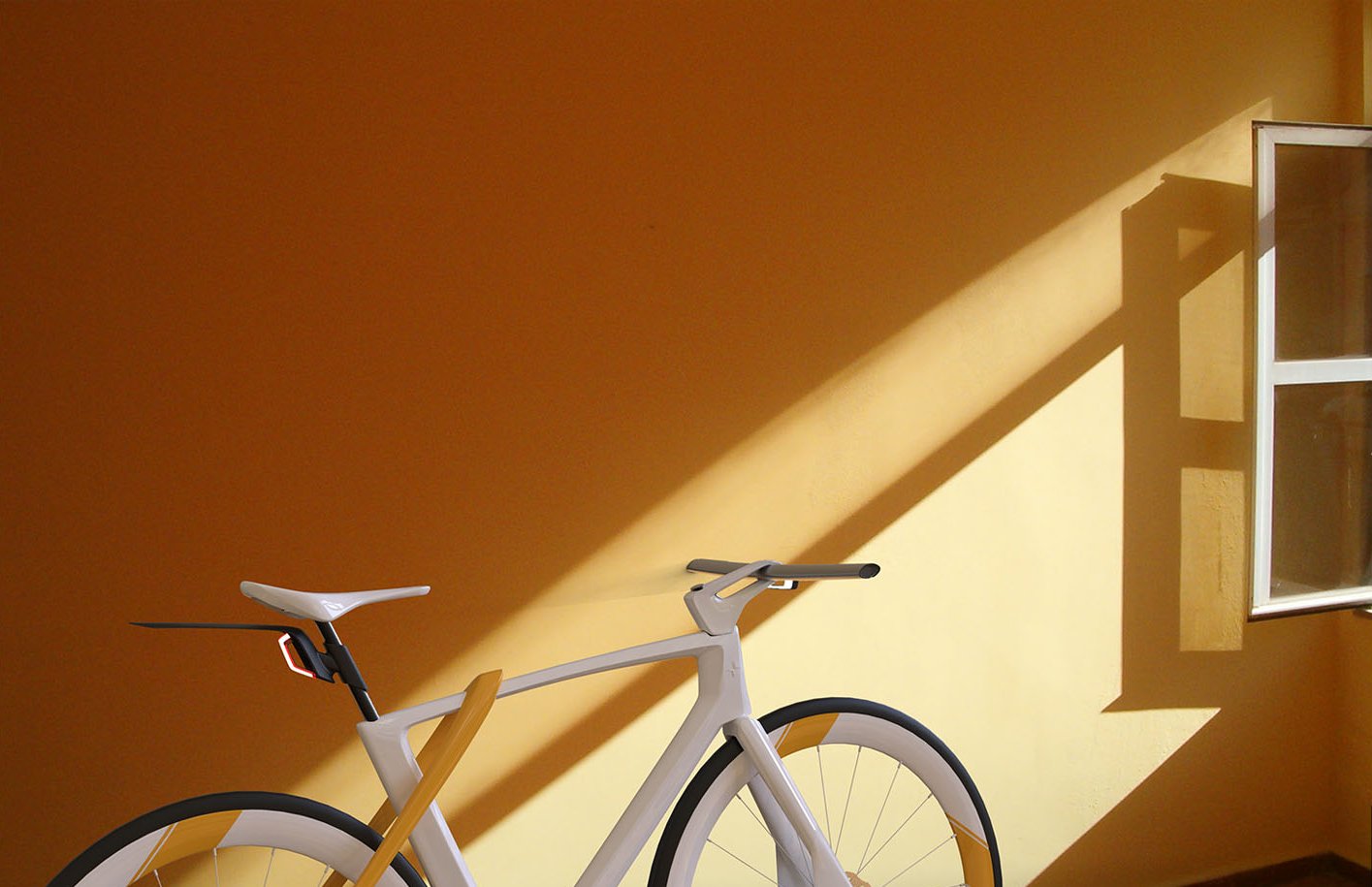 Polestar Constellation bike in warm interior light