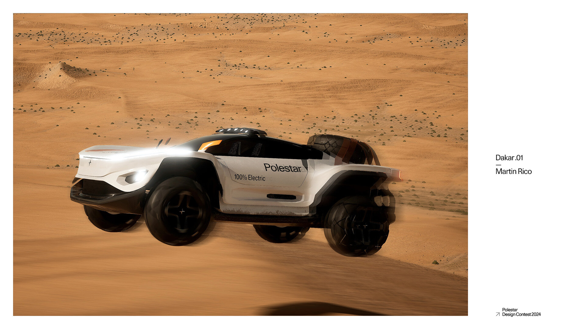 Polestar Dakar .01 Hot Wheels blister pack — two units shown side by side with cyan Hot Wheels branding and the Dakar .01 vehicle inside