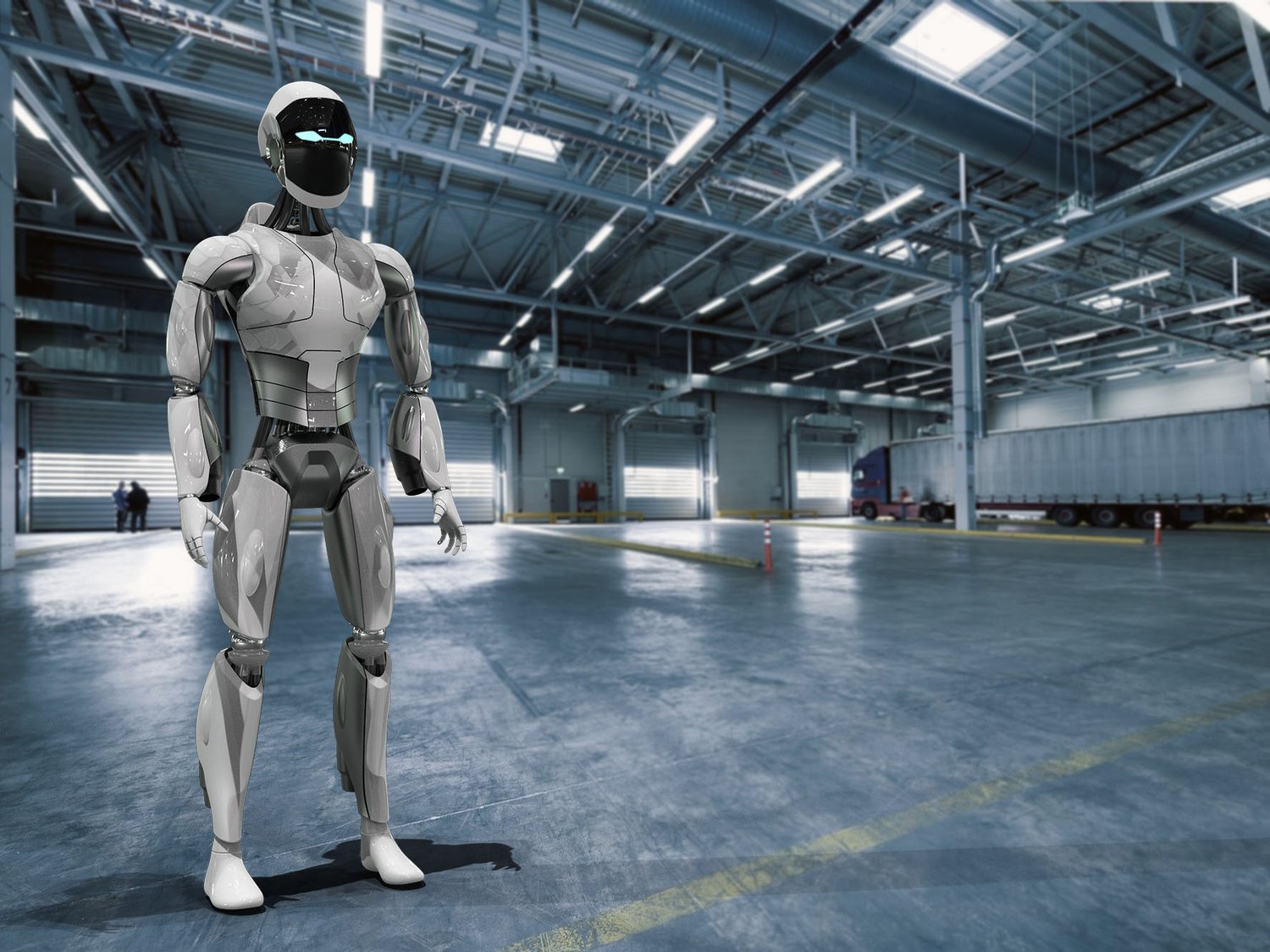 Rocketbot humanoid robot, front view