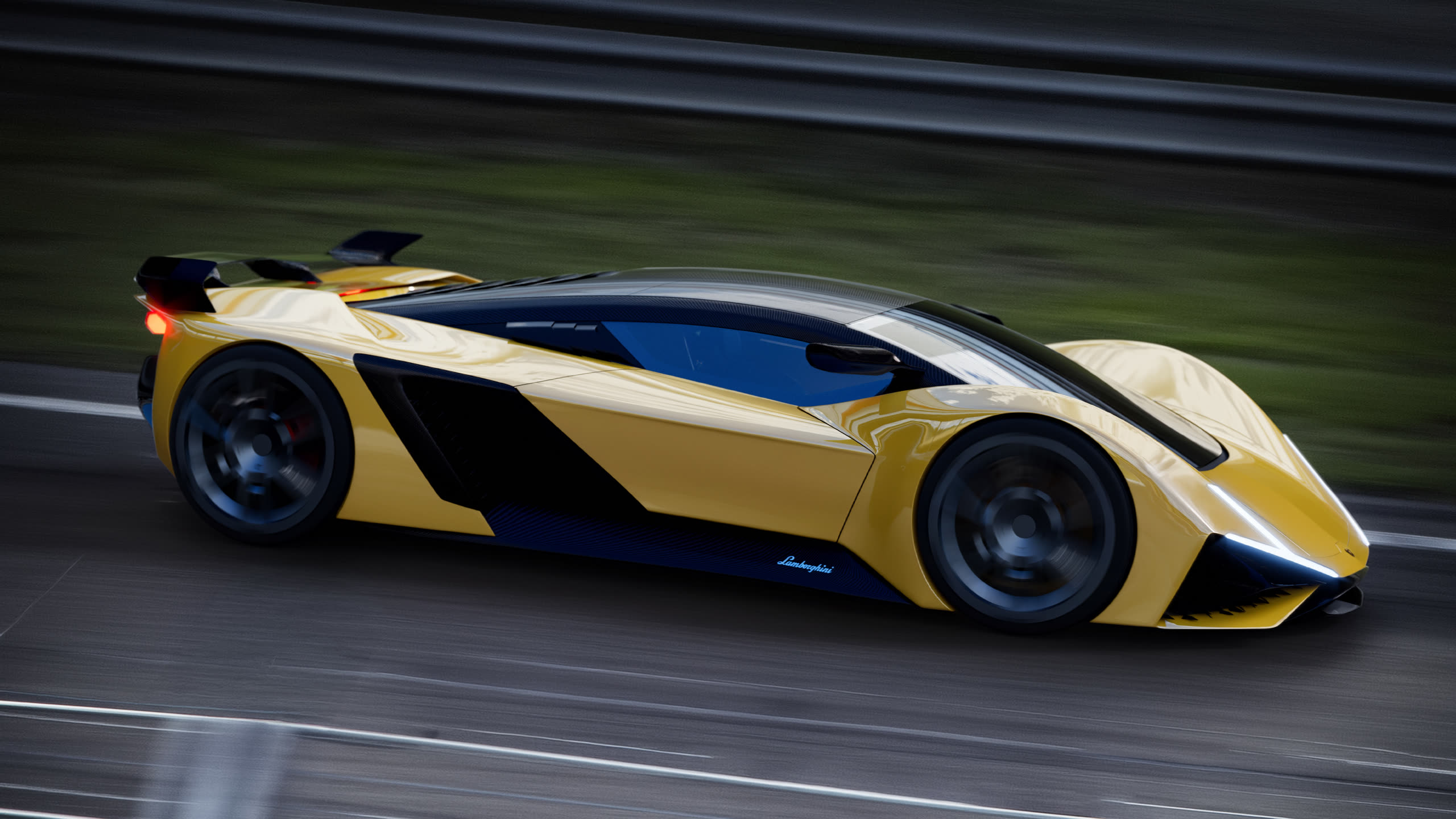 Sfumato yellow on racetrack