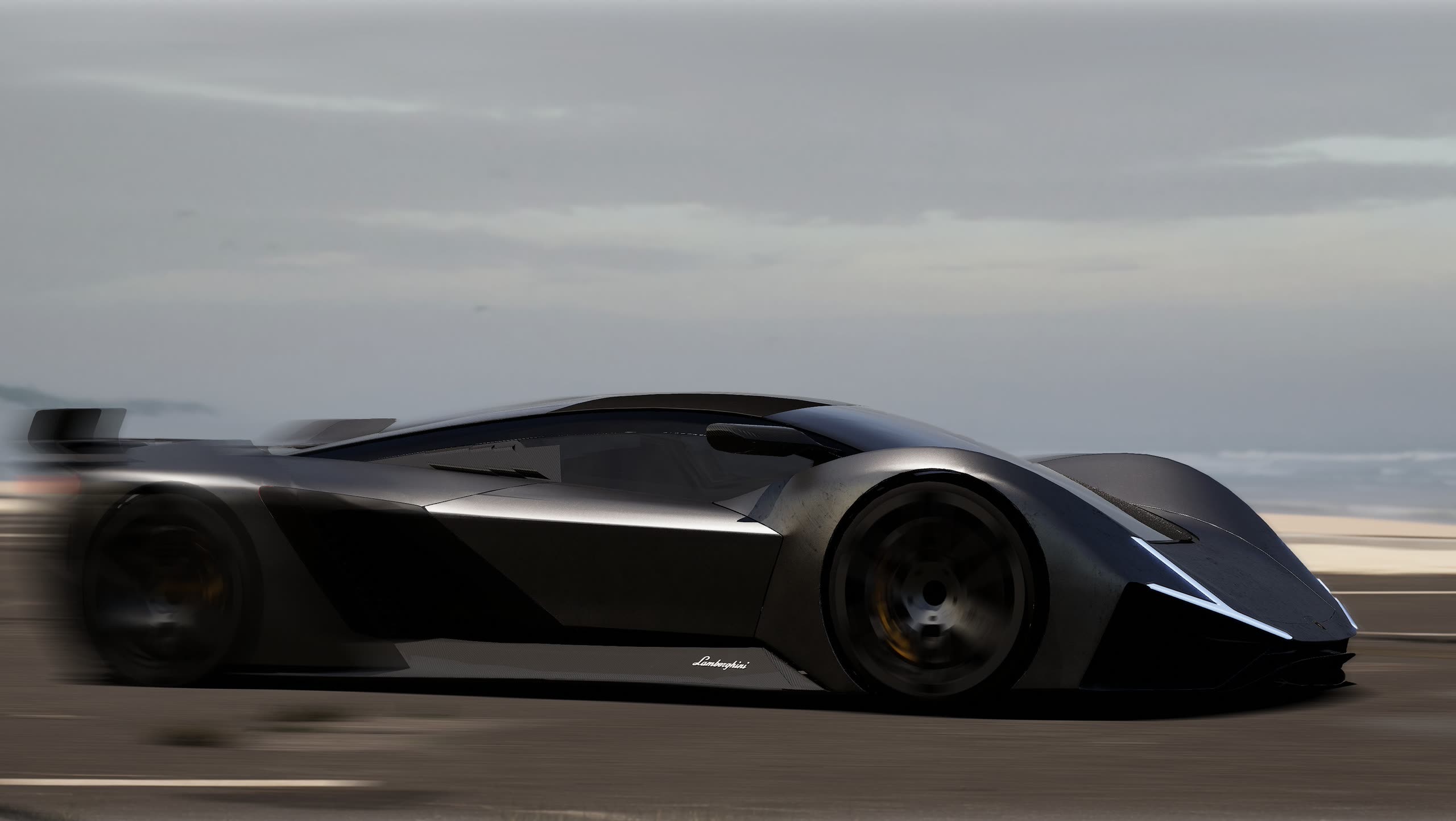 Sfumato dark variant on desert highway