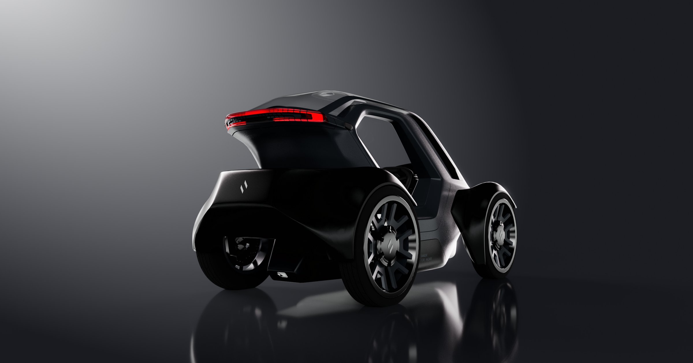 Unicar rear three-quarter studio render