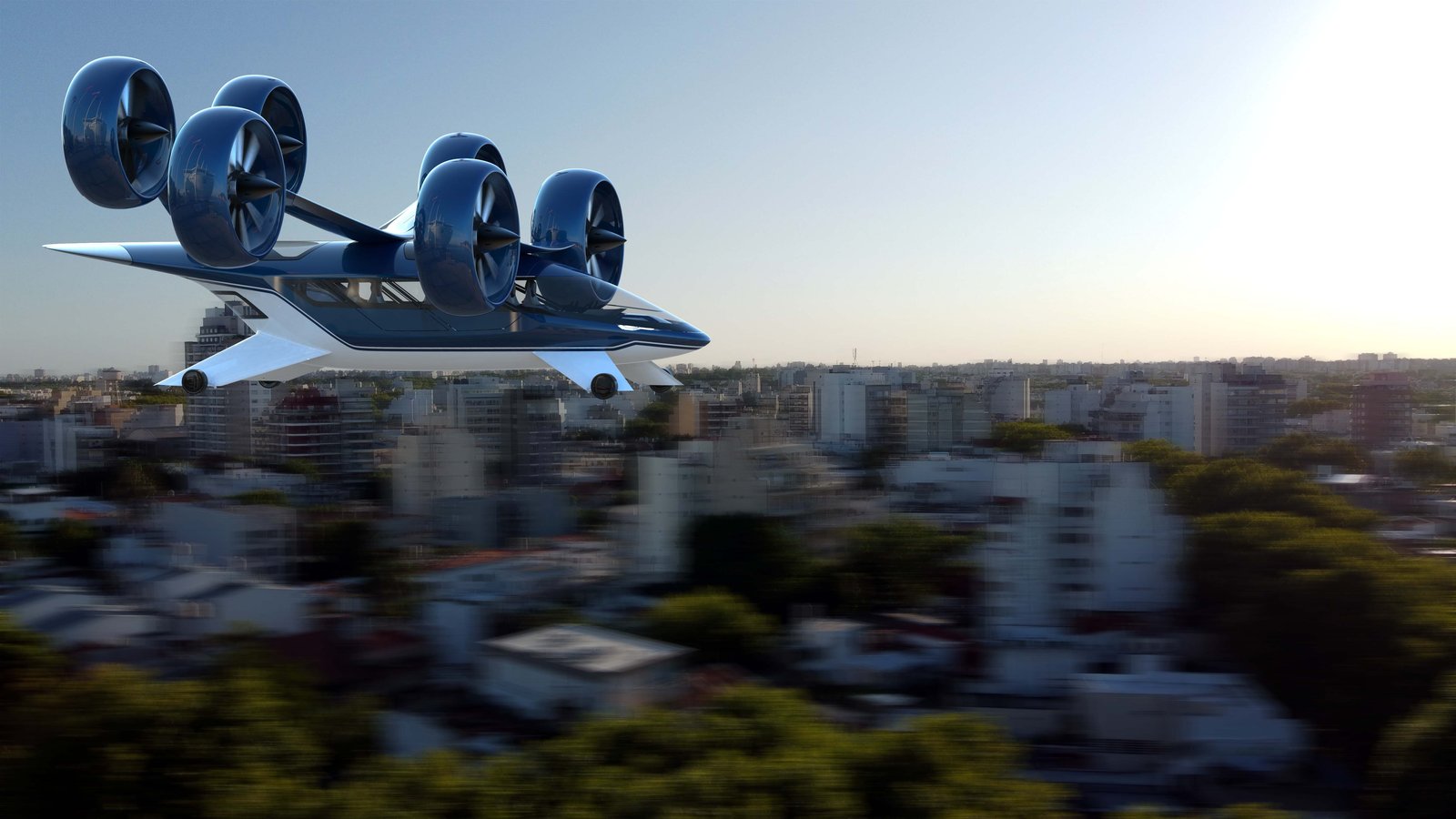 Urbaneer — six-rotor eVTOL urban air mobility concept