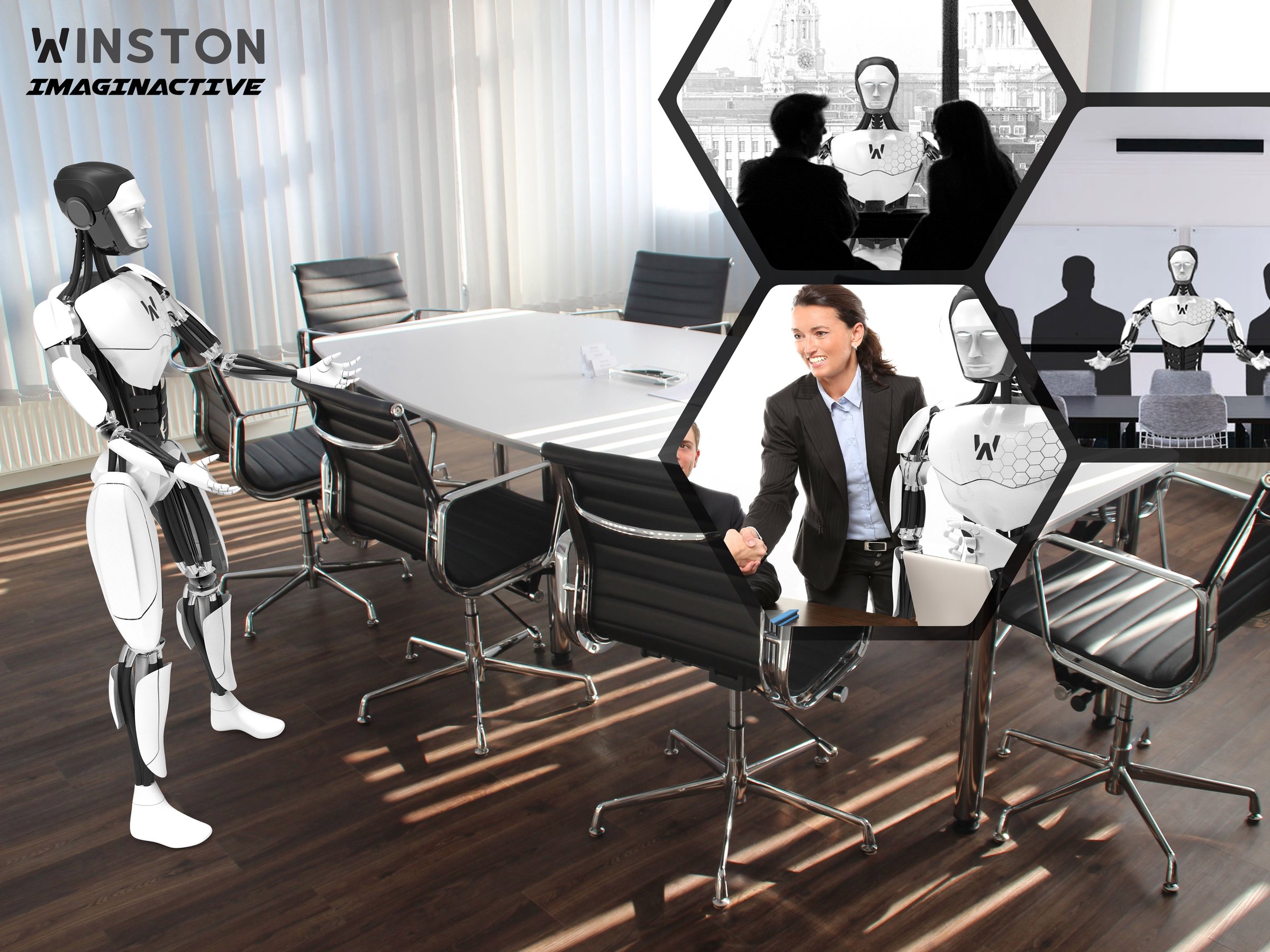 Winston in a meeting