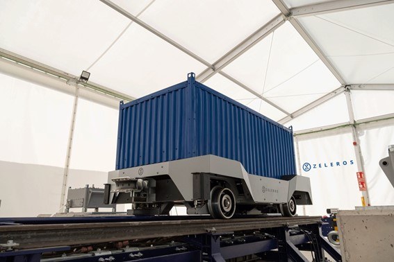 Zeleros SELF full-scale prototype on the Sagunto test track