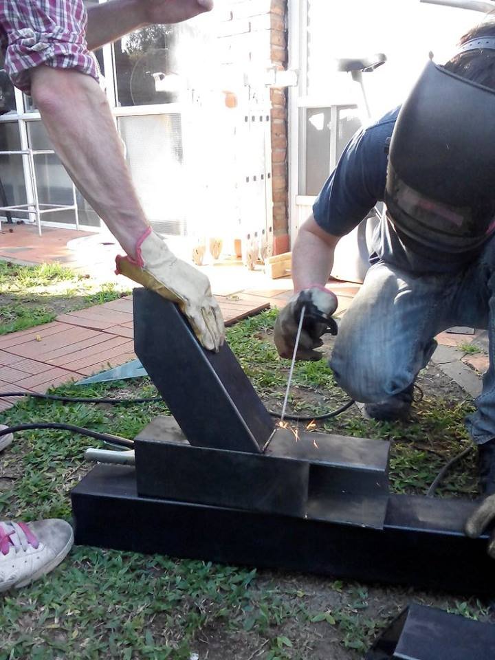 Welding the combustion box